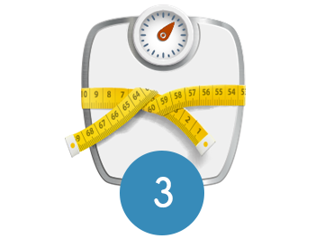 Lose weight through counting calories