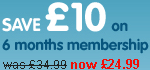 Save �10 on 6 months membership